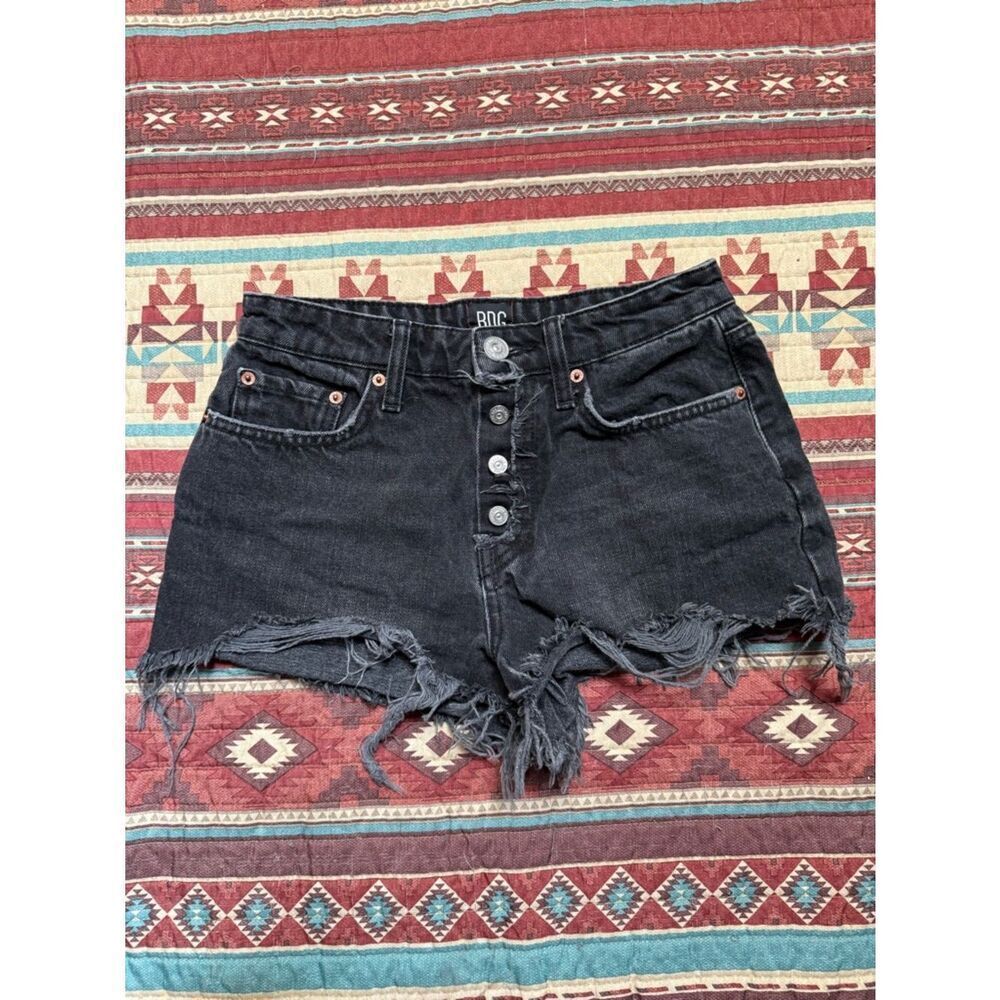 BDG High-Rise Summer Cutoff Denim black shorts size 26